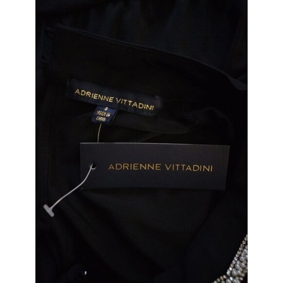 Adrienne Vittadini Sleeveless Black Top With Embellished Collar, Size S, NWT. - Picture 5 of 9